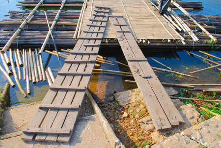 Wood Bridgeの写真素材