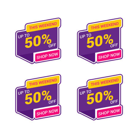 Sale banner template designのイラスト素材