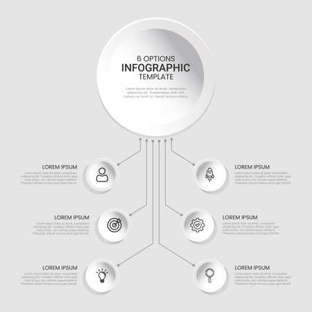 infographic colorful templateのイラスト素材