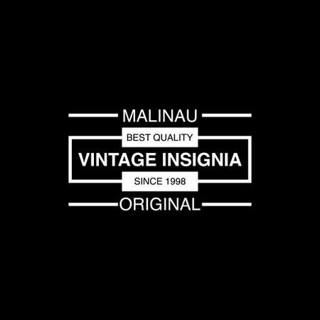 Vintage and retro logo design templateのイラスト素材