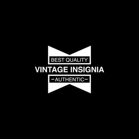 Vintage and retro logo design templateのイラスト素材