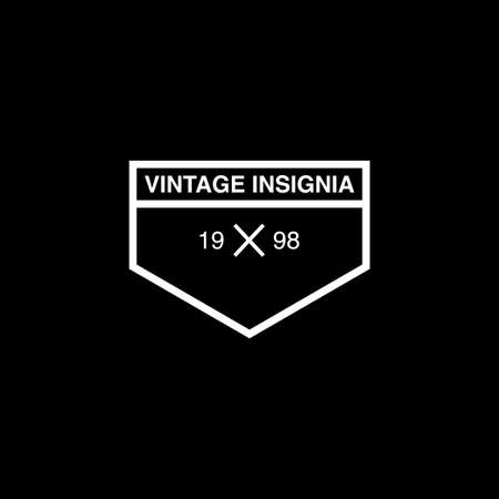 Vintage and retro logo design template