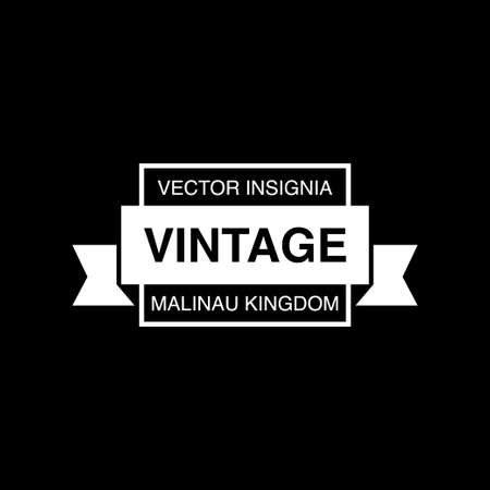 Vintage and retro logo design templateのイラスト素材