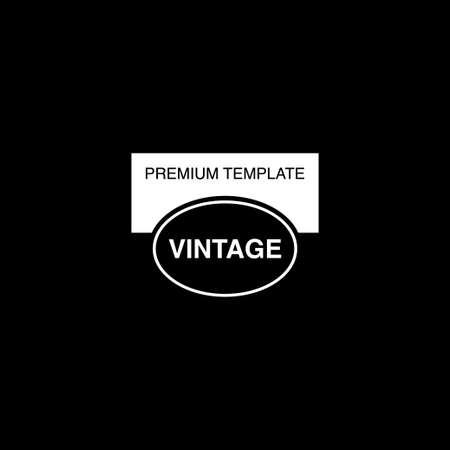 Vintage and retro logo design templateのイラスト素材