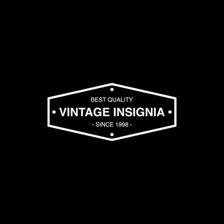 Vintage and retro logo design templateのイラスト素材
