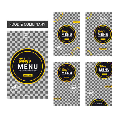 culinary social media post template