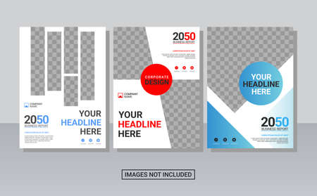 Creative corporate book cover collection design templateのイラスト素材