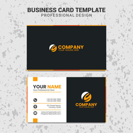modern professional business card templateのイラスト素材