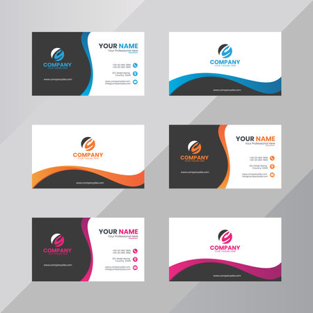modern professional business card templateのイラスト素材