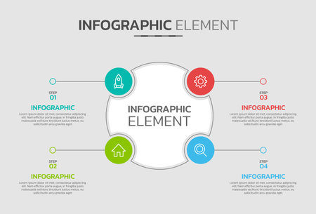 Creative infographic design templateのイラスト素材