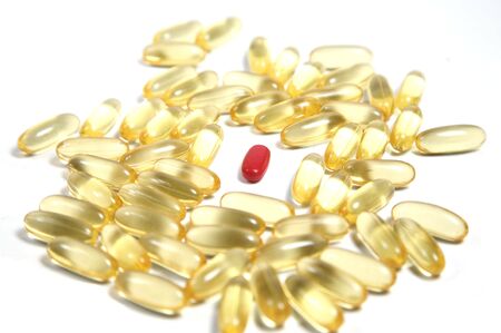 Pills on whiteの写真素材