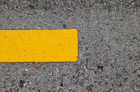 yellow line on the streetの写真素材