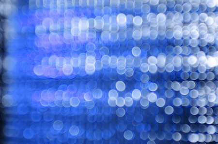 Blue and silver blur bokehの写真素材