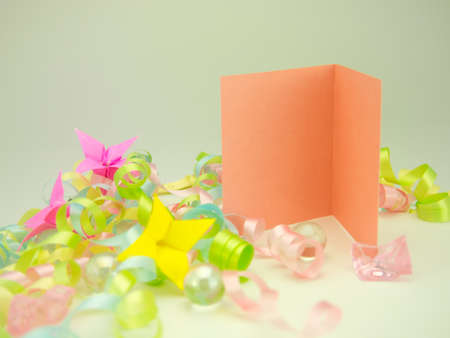 A message caed for your family and friends.の写真素材