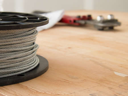 The Nipper and the Cable at the Constructionsiteの写真素材