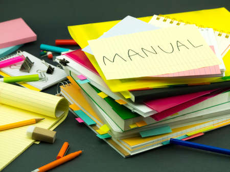 The Pile of Business Documents; Manualの写真素材
