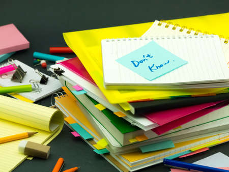 The Pile of Business Documents; Don't Knowの写真素材