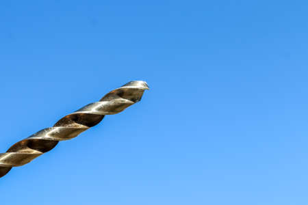 The Isolated Drill Bits with the Blue Sky Backgroundの写真素材