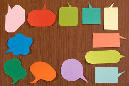 The Handmade Colorful Origami Balloons on the Wooden Backgroundの写真素材