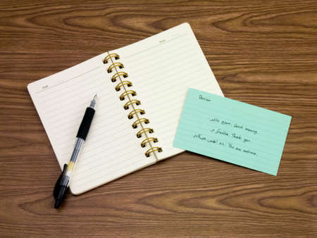 Persian; Learning New Language Writing Words on the Notebookの写真素材