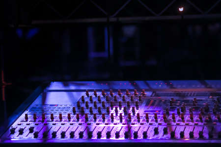 Lighting And Sound Equipment at the Music Festivalの写真素材