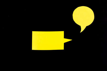 The Cut Out of Handmade Origami Balloons on the Black Backgroundの写真素材