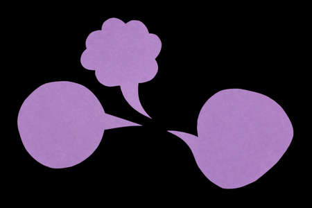 The Cut Out of Handmade Origami Balloons on the Black Background