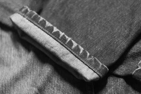 Texture background of jeans soft focus,back blur,black and white