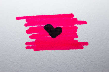 abstract hand write love on paperの写真素材