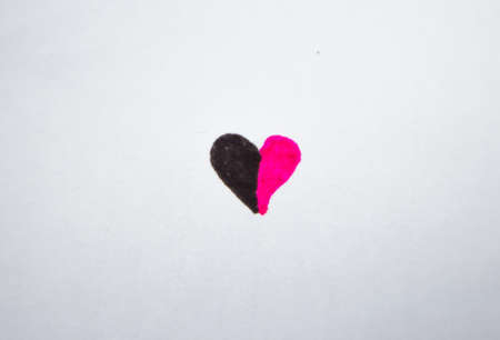 Art about love on Valentine's Day (draw)の写真素材