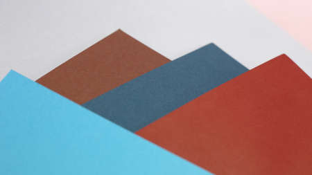colorful color paper background. diagonal shape. geometric conceptの写真素材