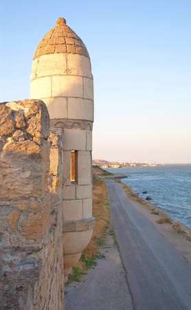 Yeni-Kale, ancient fortress in Kerch, Crimea, Ukraine. Close upのeditorial素材