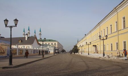 The Kazan Kremlin - chief historic citadel of Tatarstan. Kazan, Republic of Tatarstan, Russiaのeditorial素材