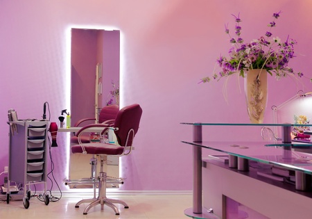 Professional luxury hair studio with modern equipmentの写真素材