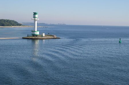 Lighthouse in the Kieler firth in Germanyの写真素材