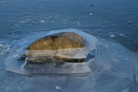 Rock and iceの写真素材