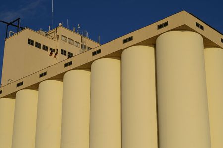 Grain siloの写真素材