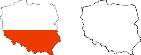 Poland flagのイラスト素材