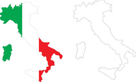 Italy mapのイラスト素材