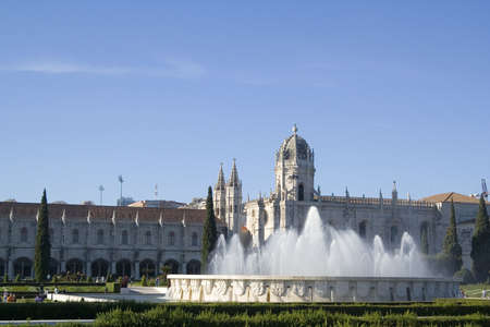 The Hieronymites Monastery (Mosteiro dos Jerónimos) is located in the Belém district of Lisbon Portugal. Considered the most prominent monument of Lisbon and has been classified by UNESCO as a world heritage site.のeditorial素材