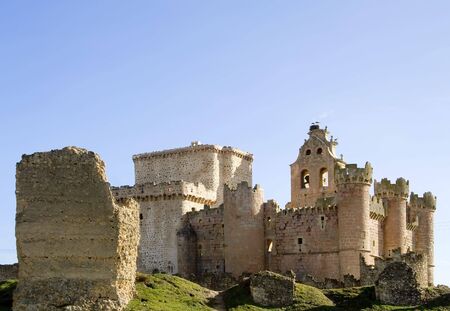 Turegano Castle (Castillo de Turegano) in Segovia province, Castilla Leon, central Spain.の写真素材