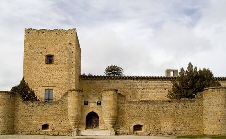 Castillo de Pedraza (Pedraza Castle) in Segovia province, Castilla y León, Spain.  Was constructed between the 14th and 16th centuries.の写真素材