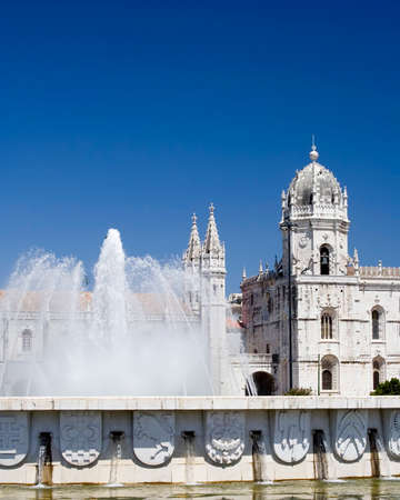 The Hieronymites Monastery (Mosteiro dos Jeronimos) is located in the Belem district of Lisbon Portugal. のeditorial素材