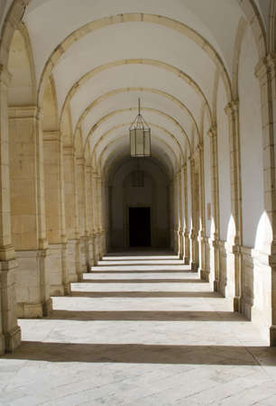 Cloisters at the Monastery of Ucles in Cuenca province, Castilla La Mancha is nicknamed El Escorial...