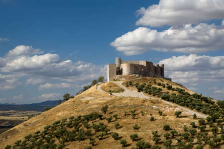 Jadraque Castle (Castillo de Jadraque) dates from the 15th century and is located in Guadalajara province, Spain.の写真素材