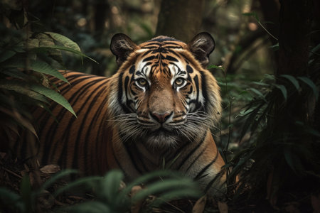 Captivating Tiger in its Natural Habitatの素材
