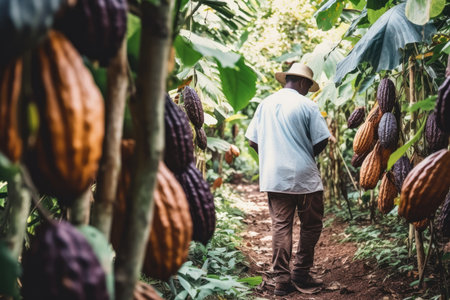 From Bean to Bar: Chocolatier's Journey at a Cacao Plantの素材