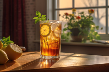 Iced Tea with Tangy Lemon Flavorの素材
