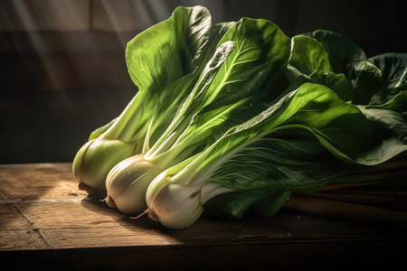 Leafy Green Bok Choy in Abundanceの素材