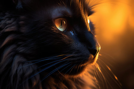 Black Cat with a Glossy Furの素材